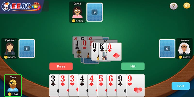 Chiến thuật đánh bài linh hoạt tại sảnh cược